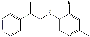 2-bromo-4-methyl-N-(2-phenylpropyl)aniline Struktur