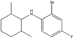 2-bromo-N-(2,6-dimethylcyclohexyl)-4-fluoroaniline Struktur