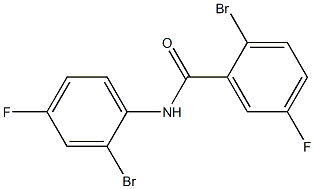 2-bromo-N-(2-bromo-4-fluorophenyl)-5-fluorobenzamide Struktur