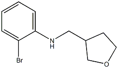 2-bromo-N-(oxolan-3-ylmethyl)aniline Struktur