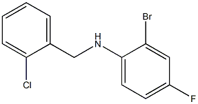 2-bromo-N-[(2-chlorophenyl)methyl]-4-fluoroaniline Struktur