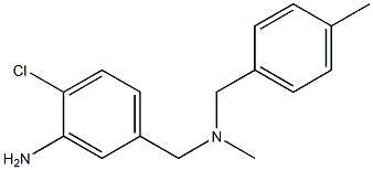 2-chloro-5-({methyl[(4-methylphenyl)methyl]amino}methyl)aniline Struktur