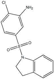 2-chloro-5-(2,3-dihydro-1H-indole-1-sulfonyl)aniline Struktur