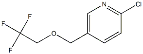 2-chloro-5-[(2,2,2-trifluoroethoxy)methyl]pyridine Struktur