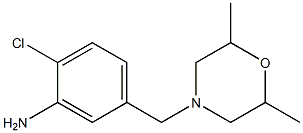 2-chloro-5-[(2,6-dimethylmorpholin-4-yl)methyl]aniline Struktur