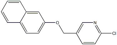 2-chloro-5-[(naphthalen-2-yloxy)methyl]pyridine Struktur