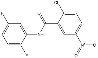 2-chloro-N-(2,5-difluorophenyl)-5-nitrobenzamide Struktur