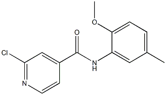 2-chloro-N-(2-methoxy-5-methylphenyl)pyridine-4-carboxamide Struktur