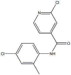 2-chloro-N-(4-chloro-2-methylphenyl)pyridine-4-carboxamide Struktur