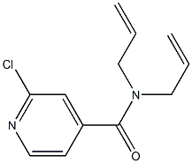 2-chloro-N,N-bis(prop-2-en-1-yl)pyridine-4-carboxamide Struktur