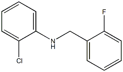 2-chloro-N-[(2-fluorophenyl)methyl]aniline Struktur