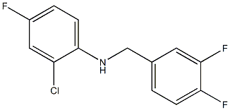 2-chloro-N-[(3,4-difluorophenyl)methyl]-4-fluoroaniline Struktur