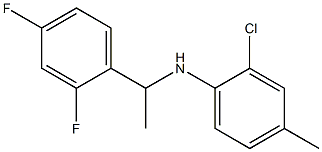 2-chloro-N-[1-(2,4-difluorophenyl)ethyl]-4-methylaniline Struktur