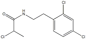 2-chloro-N-[2-(2,4-dichlorophenyl)ethyl]propanamide Struktur