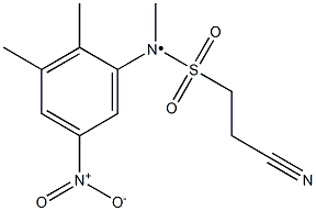 2-cyano-N-(2,3-dimethyl-5-nitrophenyl)-N-methylethane-1-sulfonamido Struktur