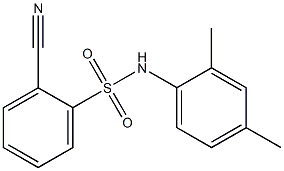 2-cyano-N-(2,4-dimethylphenyl)benzenesulfonamide Struktur