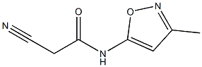 2-cyano-N-(3-methylisoxazol-5-yl)acetamide Struktur