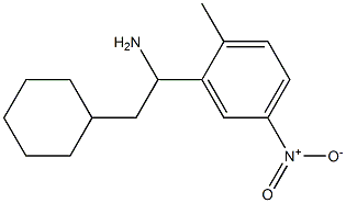 2-cyclohexyl-1-(2-methyl-5-nitrophenyl)ethan-1-amine Struktur