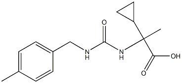 2-cyclopropyl-2-({[(4-methylbenzyl)amino]carbonyl}amino)propanoic acid Struktur