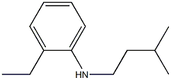 2-ethyl-N-(3-methylbutyl)aniline Struktur