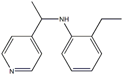 2-ethyl-N-[1-(pyridin-4-yl)ethyl]aniline Struktur