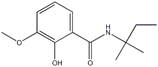 2-hydroxy-3-methoxy-N-(2-methylbutan-2-yl)benzamide Struktur