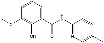 2-hydroxy-3-methoxy-N-(5-methylpyridin-2-yl)benzamide Struktur