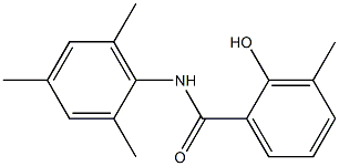 2-hydroxy-3-methyl-N-(2,4,6-trimethylphenyl)benzamide Struktur