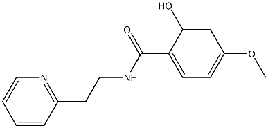 2-hydroxy-4-methoxy-N-[2-(pyridin-2-yl)ethyl]benzamide Struktur