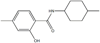 2-hydroxy-4-methyl-N-(4-methylcyclohexyl)benzamide Struktur