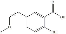 2-hydroxy-5-(2-methoxyethyl)benzoic acid Struktur