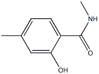 2-hydroxy-N,4-dimethylbenzamide Struktur