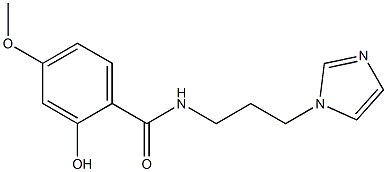 2-hydroxy-N-[3-(1H-imidazol-1-yl)propyl]-4-methoxybenzamide Struktur