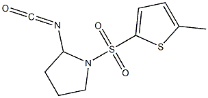 2-isocyanato-1-[(5-methylthiophene-2-)sulfonyl]pyrrolidine Struktur