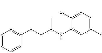 2-methoxy-5-methyl-N-(4-phenylbutan-2-yl)aniline Struktur