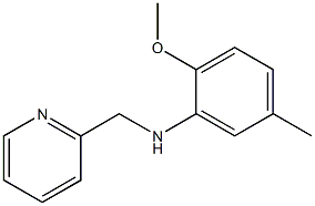 2-methoxy-5-methyl-N-(pyridin-2-ylmethyl)aniline Struktur