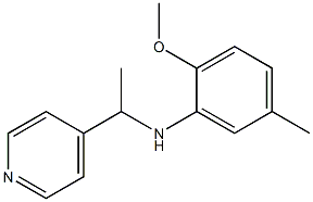 2-methoxy-5-methyl-N-[1-(pyridin-4-yl)ethyl]aniline Struktur