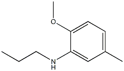 2-methoxy-5-methyl-N-propylaniline Struktur