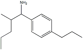 2-methyl-1-(4-propylphenyl)pentan-1-amine Struktur