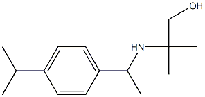 2-methyl-2-({1-[4-(propan-2-yl)phenyl]ethyl}amino)propan-1-ol Struktur