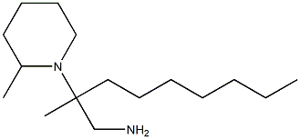 2-methyl-2-(2-methylpiperidin-1-yl)nonan-1-amine Structure