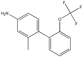 2-methyl-2'-(trifluoromethoxy)-1,1'-biphenyl-4-amine Struktur