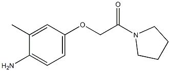 2-methyl-4-(2-oxo-2-pyrrolidin-1-ylethoxy)aniline Struktur