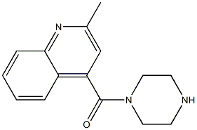 2-methyl-4-(piperazin-1-ylcarbonyl)quinoline Struktur