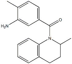 2-methyl-5-[(2-methyl-1,2,3,4-tetrahydroquinolin-1-yl)carbonyl]aniline Struktur