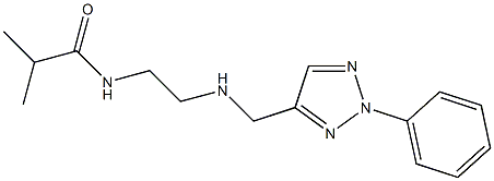 2-methyl-N-(2-{[(2-phenyl-2H-1,2,3-triazol-4-yl)methyl]amino}ethyl)propanamide Struktur