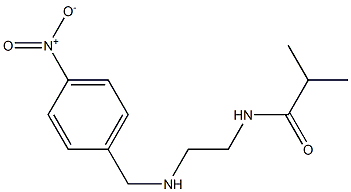 2-methyl-N-(2-{[(4-nitrophenyl)methyl]amino}ethyl)propanamide Struktur