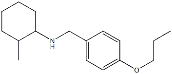 2-methyl-N-[(4-propoxyphenyl)methyl]cyclohexan-1-amine Struktur