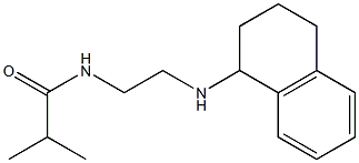 2-methyl-N-[2-(1,2,3,4-tetrahydronaphthalen-1-ylamino)ethyl]propanamide Struktur