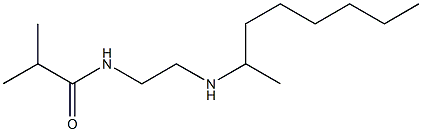 2-methyl-N-[2-(octan-2-ylamino)ethyl]propanamide Struktur